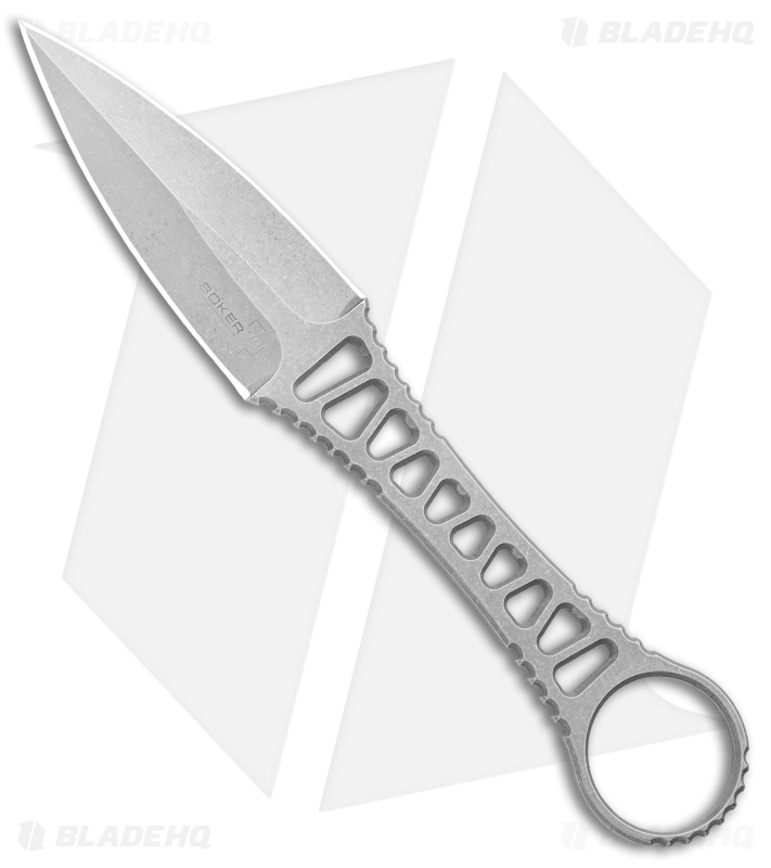 Boker Plus Delta Dagger Fixed Blade Knife (3.25" Stonewash)