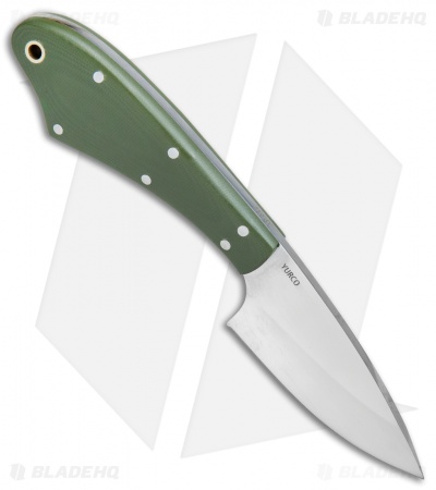Boker Plus Easedrop Fixed Blade Knife Green G-10 (3" Polish) 02BO008