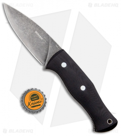 Boker Plus  Farkas Bushcraft Fixed Blade Black G-10 (3.9' Black SW) 02BO065 