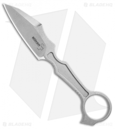  Boker Plus GITFO Urbanovsky Fixed Blade Neck Knife (3" Stonewash) 02BO057