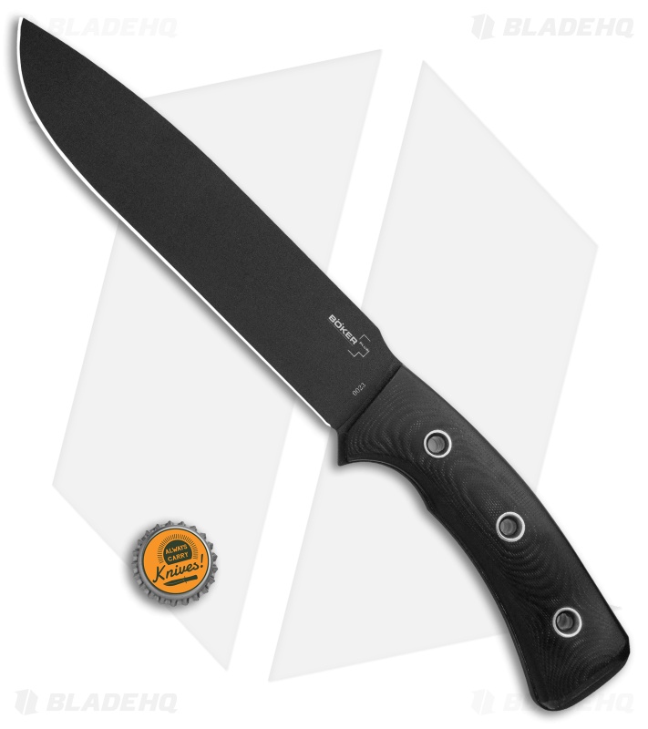 Boker Plus Komondor Fixed Blade Knife Black G-10 (7.63" Black) 02BO011