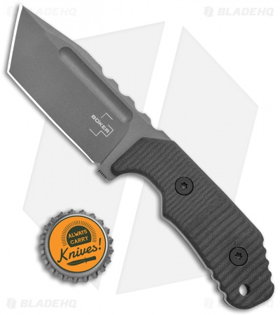 Boker Plus Little Dvalin Tanto Fixed Blade Black G-10 (3.3" Gray) 02BO034