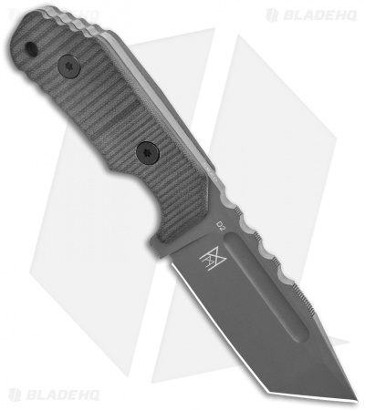 Boker Plus Little Dvalin Tanto Fixed Blade Black G-10 (3.3" Gray) 02BO034