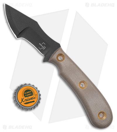 Boker Plus Micro Tracker Fixed Blade Knife Brown Micarta (3.3" Black) 02BO076