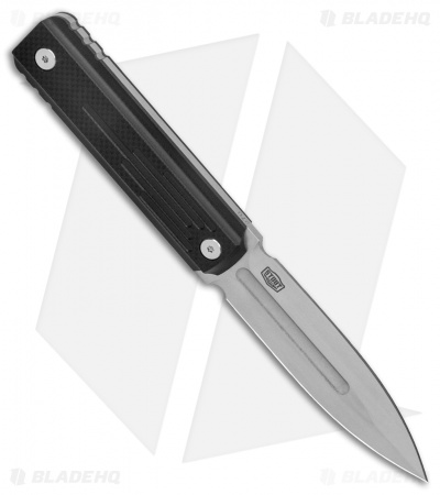 Boker Plus Omerta Dagger Fixed Blade Knife Black G-10 (3.9" Stonewash)