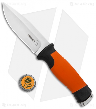 Boker Plus Outdoorsman Fixed Blade Knife Orange (4.6" Satin) 02BO014