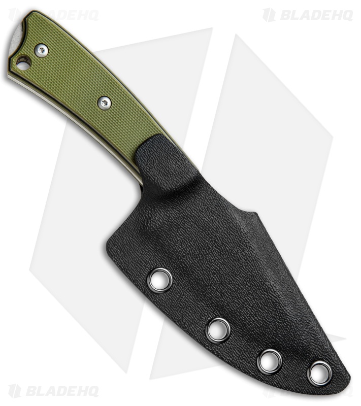 Boker Plus Piranha Fixed Blade Knife OD Green G-10 (3" Stonewash) 02BO005