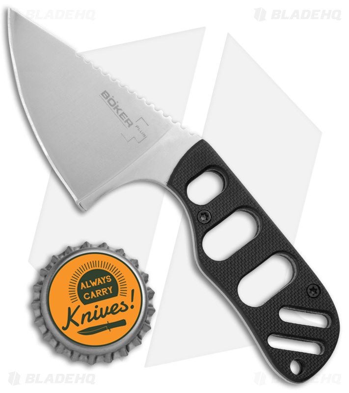 Boker Plus SFB Fixed Blade Neck Knife Black G-10 (2.25" Satin) 02BO321