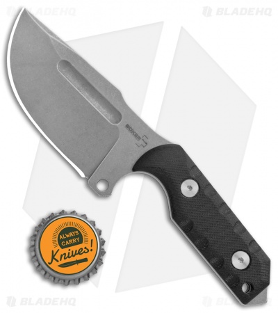 Boker Plus Small Beowulf Fixed Blade Knife Black G-10 (3" Satin) 02BO023