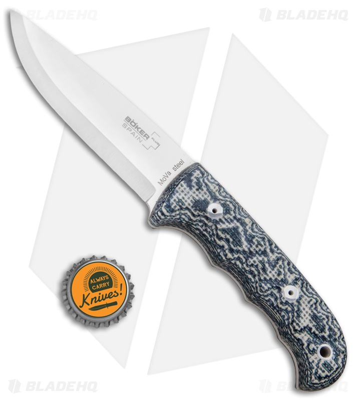 Boker Plus Spain Bushcraft Granito Fixed Blade Knife (4.25" Satin) 02BO350