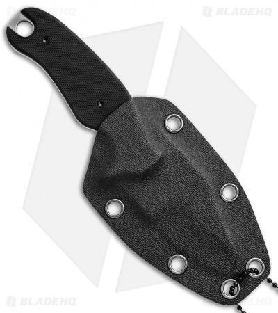 Boker Plus Tac-Neck Fixed Blade Neck Knife Black G-10 (2.6" Satin) 02BO006