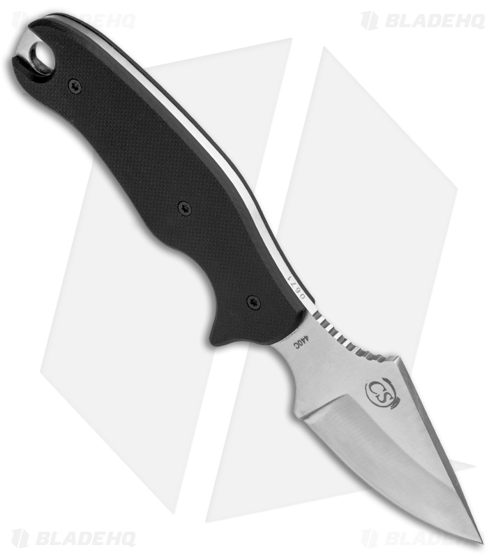Boker Plus Tac-Neck Fixed Blade Neck Knife Black G-10 (2.6" Satin) 02BO006