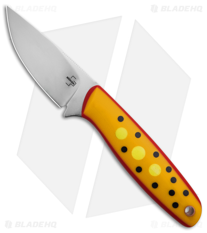 Boker Plus The Brook Yellow Trout Fixed Blade Knife Yellow G-10 (2.8" Satin)