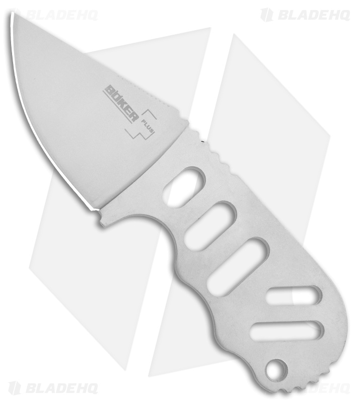 Böker Plus Subcom Fixed Blade Stainless Handle (2.5" Gray) 02BO012
