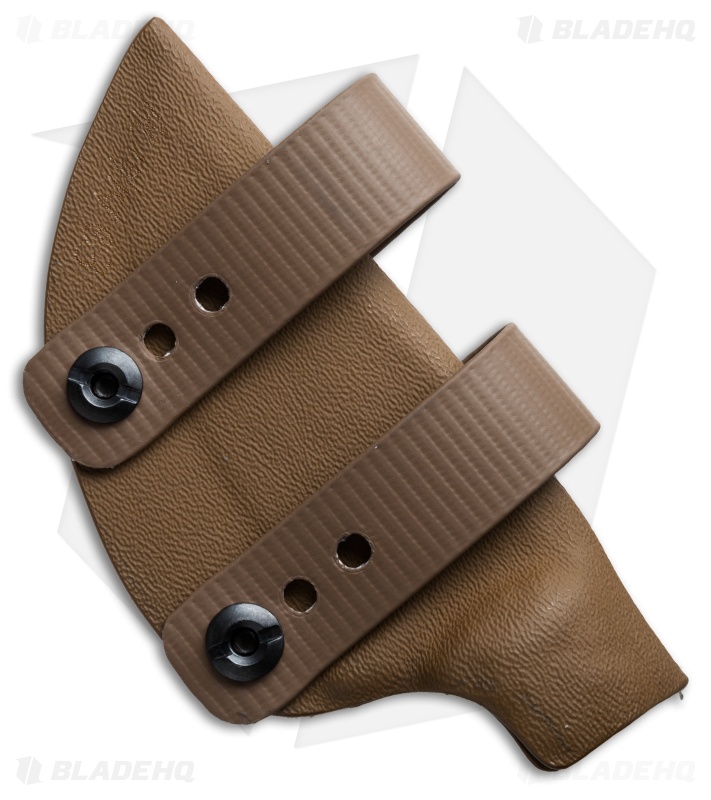 Armordillo Concealment Kydex Sheath for Boker Ridgeback Coyote w/ Soft Loops