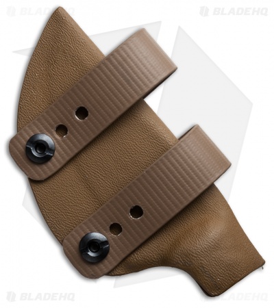Armordillo Concealment Kydex Sheath for Boker Ridgeback Coyote w/ Soft Loops
