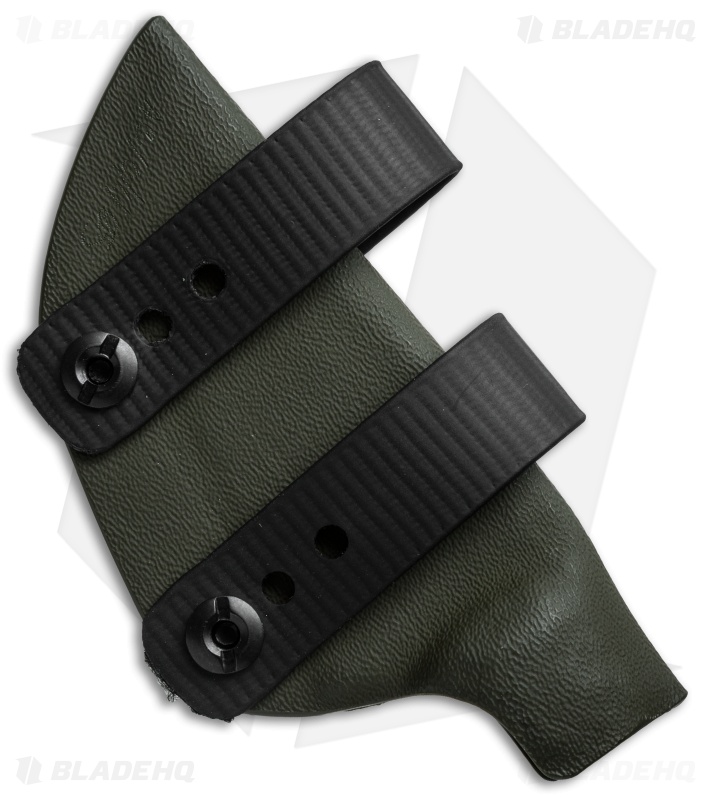 Armordillo Concealment Kydex Sheath for Boker Ridgeback OD Green w/ Soft Loops