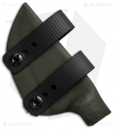 Armordillo Concealment Kydex Sheath for Boker Ridgeback OD Green w/ Soft Loops