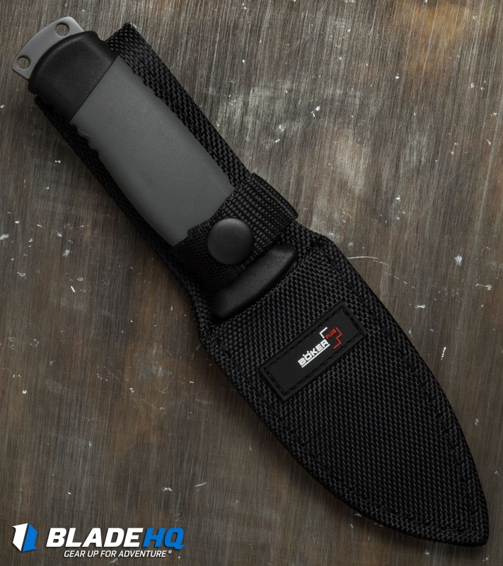Boker Plus Outdoorsman Fixed Blade Knife (3.75" Gray Ti) 02BO004