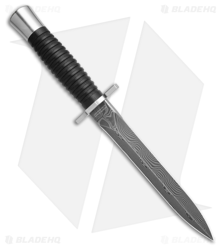Boker Acht-Acht Flak Fixed Blade Knife Grenadilla Wood (7.2" Damascus)