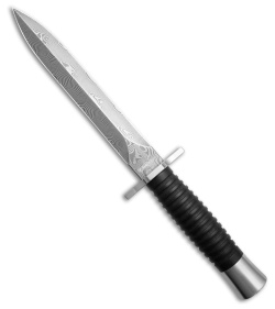 Boker Acht-Acht Flak Fixed Blade Knife Grenadilla Wood (7.2" Damascus)