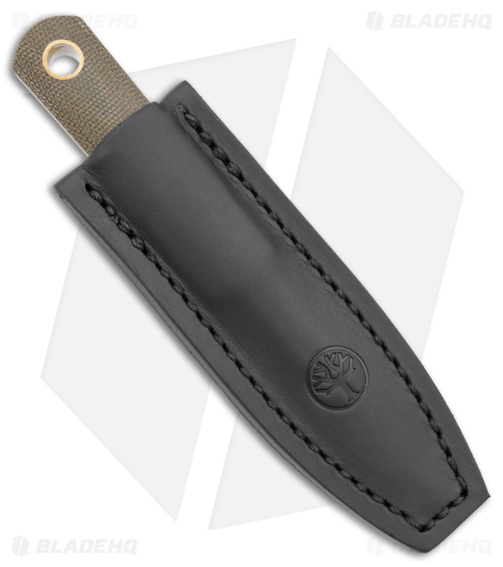 Boker Burnley Barlow Front Pocket Fixed Blade Knife Green Micarta (SW)