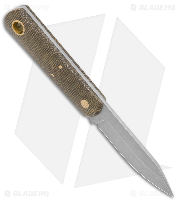 Boker Burnley Barlow Front Pocket Fixed Blade Knife Green Micarta (SW)