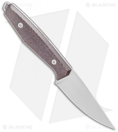 Boker Daily Knives AK1 Drop Point Fixed Blade Knife Brown Micarta (3" Satin) 