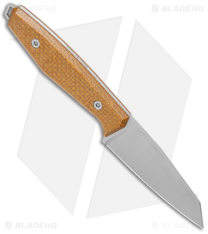 Boker Daily Knives AK1 Tanto Fixed Blade Knife Mustard Micarta (3.1" SW) 123502