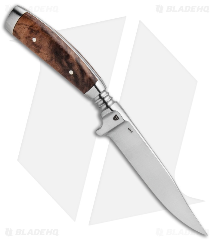 Boker Jager Gold Gobec Nicker Fixed Blade Knife Walnut Wood (4" Satin) 122532