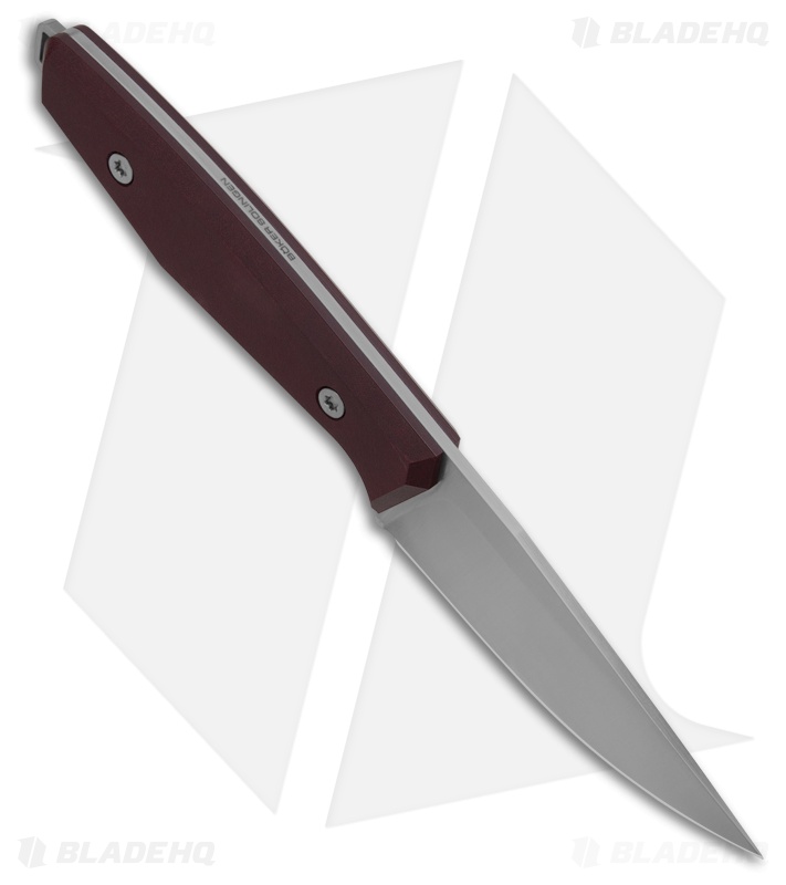 Boker Solingen AK1 Drop Point Fixed Blade Knife Redstone Richlite (3.11" Satin)