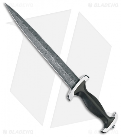 Boker Swiss Dagger Twisted Damascus Fixed Blade Knife (8.5" Damascus) 121551