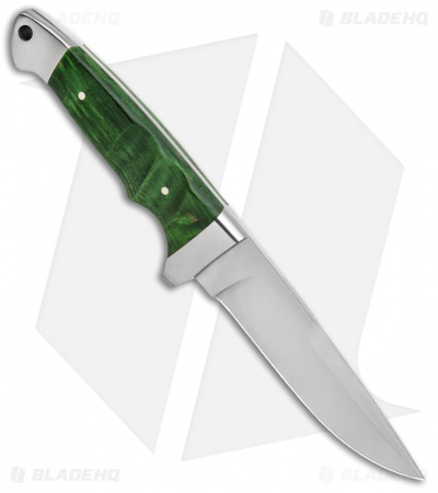 Boker Vollintegral 2.0 Fixed Blade Knife Green Curly Birch (4.6" Satin) 