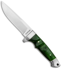 Boker Vollintegral 2.0 Fixed Blade Knife Green Curly Birch (4.6" Satin) 