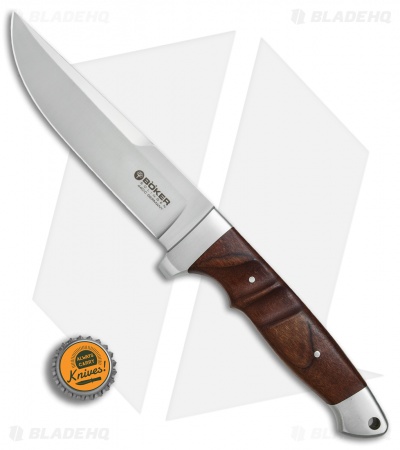 Boker Vollintegral XL 2.0 Fixed Blade Knife Maple Wood  (5.75" Satin) 