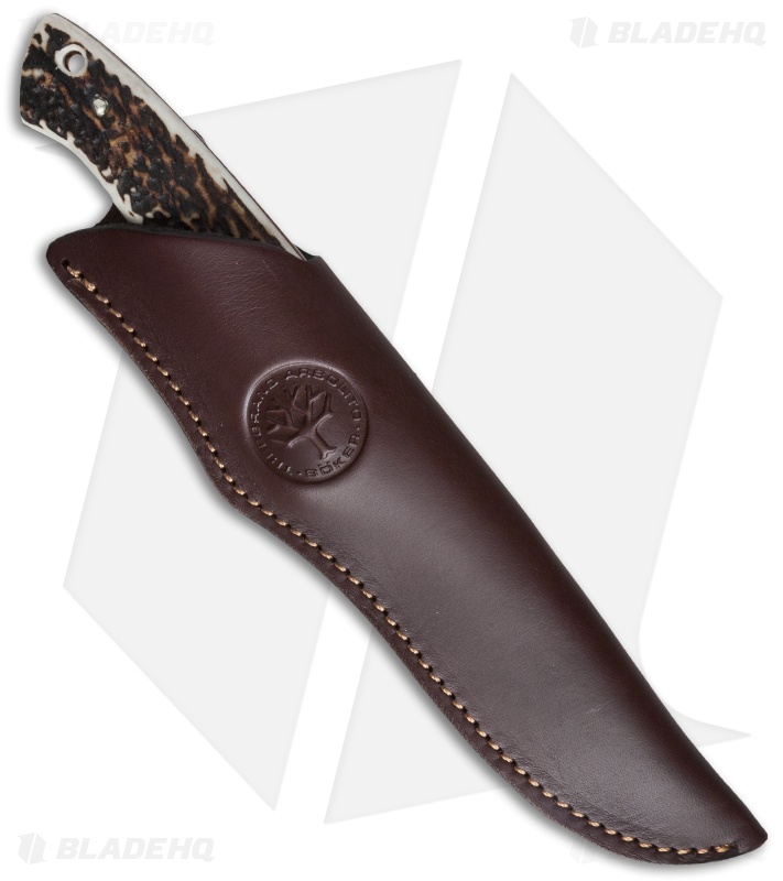 Boker Arbolito Hunter Fixed Blade Knife Stag (4.75" Satin) 02BA351H