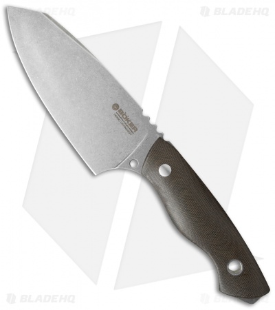 Boker Vox Field Butcher Fixed Blade Knife Micarta (5.375" Stonewash)