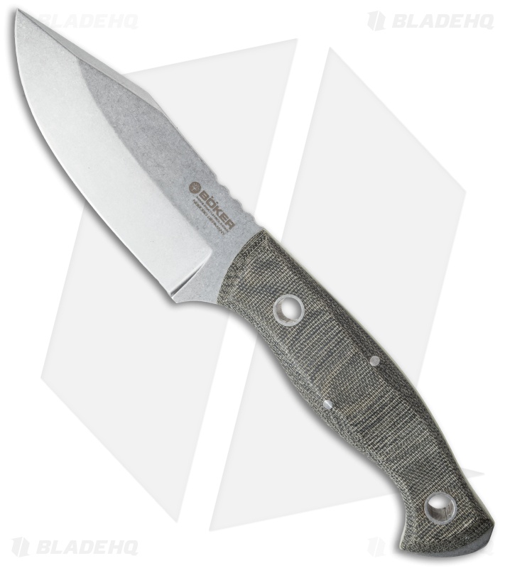 Boker JTN (Join the Navy) Fixed Blade Knife (4.25" Stonewash) 120635