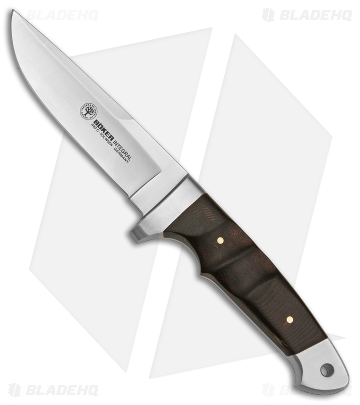 Boker Vollintegral 2.0 Fixed Blade Knife Red Micarta (4.75" Polished) 121588
