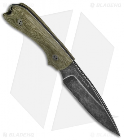 Bradford Knives Guardian3 Fixed Blade 3D Green Micarta (False Edge/M390/Nimbus)