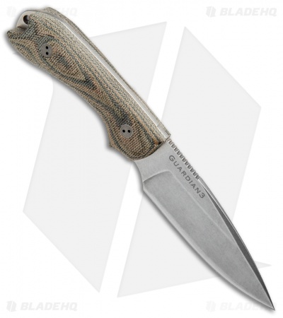 Bradford Knives Guardian3 Fixed Blade 3D Camo Micarta (3.5" False Edge/M390/SW)