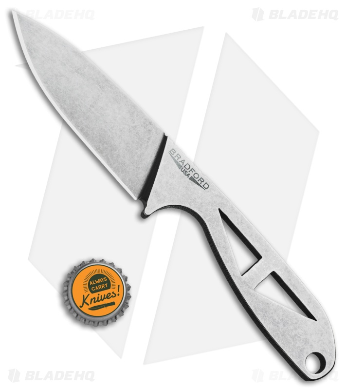 Bradford Knives G-Necker Fixed Blade Neck Knife (2.88" Stonewash)