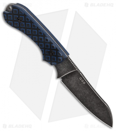 Bradford Knives Guardian3 Fixed Blade Black/Blue G-10 (Sheepsfoot/N690/Nimbus)