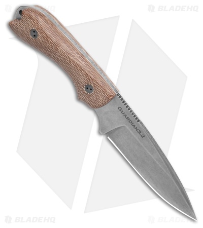 Bradford Knives Guardian 3.2  Fixed Blade Knife 3D Natural Micarta (3.5" SW)