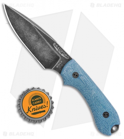 Bradford Knives Guardian3 Fixed Blade 3D Blue TeroTuf (Nitro-V/False/Nimbus)