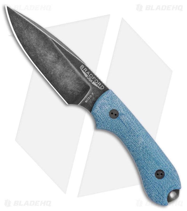 Bradford Knives Guardian3 Fixed Blade 3D Blue TeroTuf (Nitro-V/False/Nimbus)