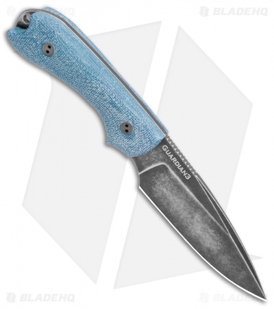 Bradford Knives Guardian3 Fixed Blade 3D Blue TeroTuf (Nitro-V/False/Nimbus)