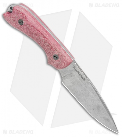 Bradford Knives Guardian3 Fixed Blade 3D Maroon TeroTuf (Nitro-V/False Edge/SW)