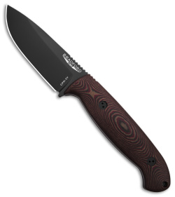 Bradford Knives Guardian4.5 Fixed Blade Knife 3D Red Richlite (4" Black)  