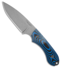 Bradford Knives Guardian 4.2 Fixed Blade Knife Black/Blue G-10 (4.9" Stonewash)